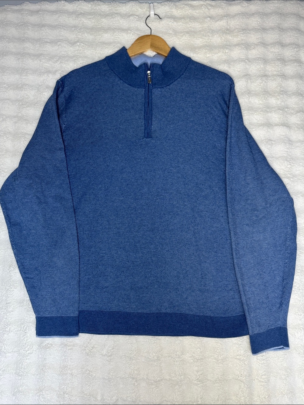 Tommy Bahama Quarter Zip Sweater Blue Size XL